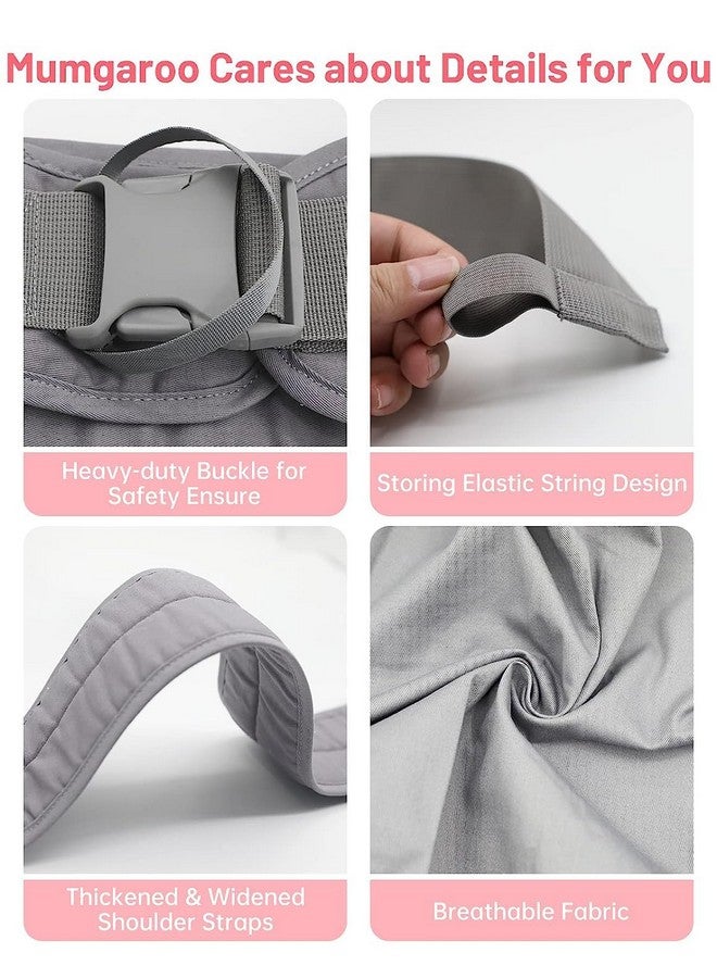 Mumgaroo Baby Carrier Newborn to Toddler, One Shoulder Baby Hip Carrier Ergonomically Adjustable Toddler Carrier Baby Sling, Quick in & Out Baby Sling Carrier, One Size Fits All (Solid Color) - Image 5