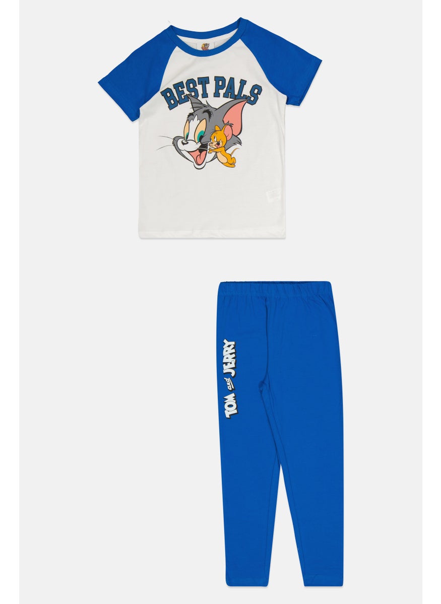 Tom And Jerry Kids Boy 2 Pieces Best Pals Pajama Set, Multicolor  - Image 1