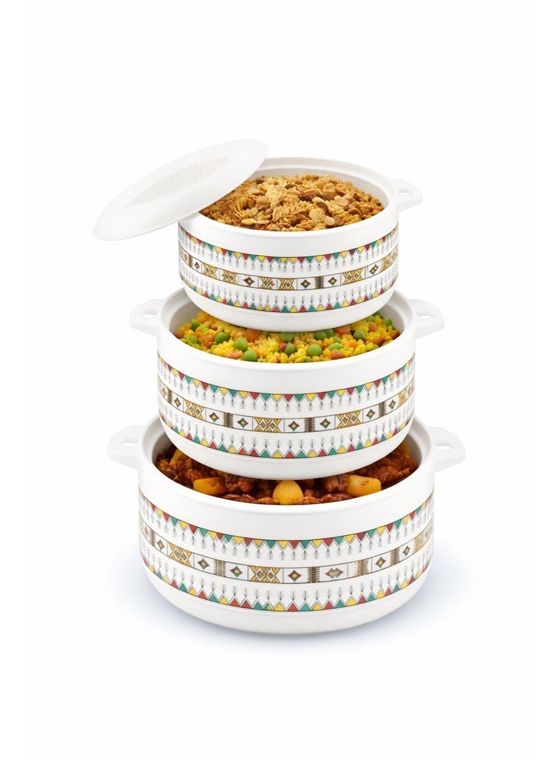 طقم حافظات طعام حرارية — 3 قطع مع احتفاظ ممتاز بالحرارة (1000 مل – 1500 مل – 2500 مل) - Image 3