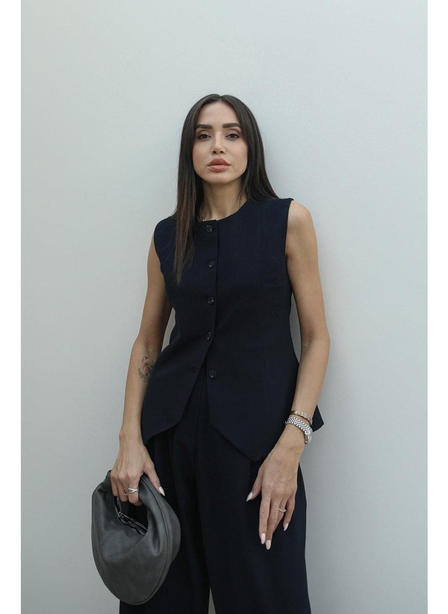 Havoş Navy Blue Carine Vest  - Image 1