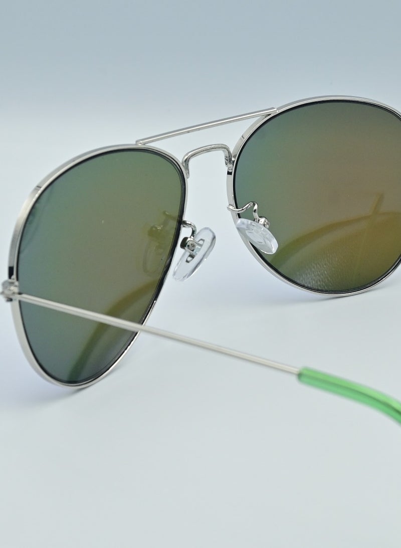 ZAAS Blue Mirrored Aviator Sunglasses – Stylish Men’s UV Protection - Image 3