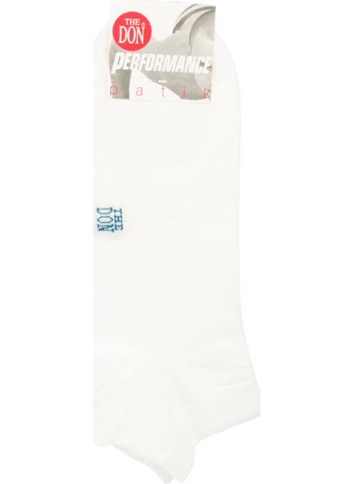 The Don Men's Booties Socks Plain White  - Image 2
