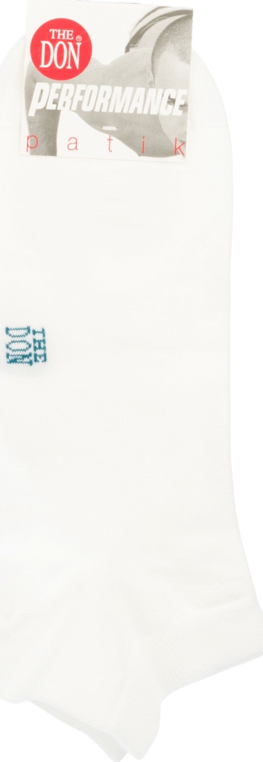 The Don Men's Booties Socks Plain White  - Image 2