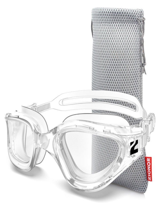 ZIONOR Swim Goggles Adult, G1 Air Mirrored Anti-Fog Swimming Goggles for Women Men, Clear Vision, UV Protection - Image 1