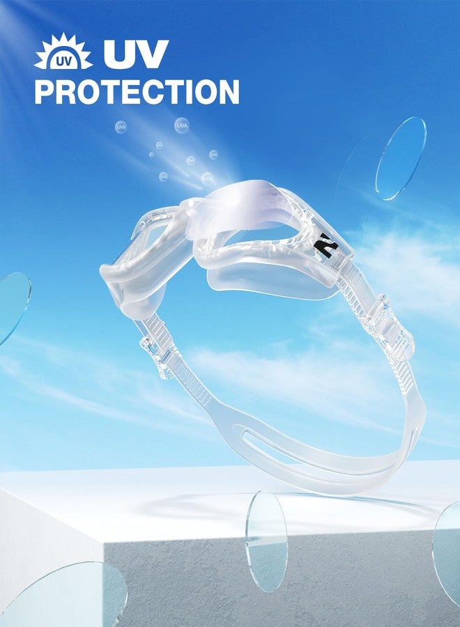 ZIONOR Swim Goggles Adult, G1 Air Mirrored Anti-Fog Swimming Goggles for Women Men, Clear Vision, UV Protection - Image 3