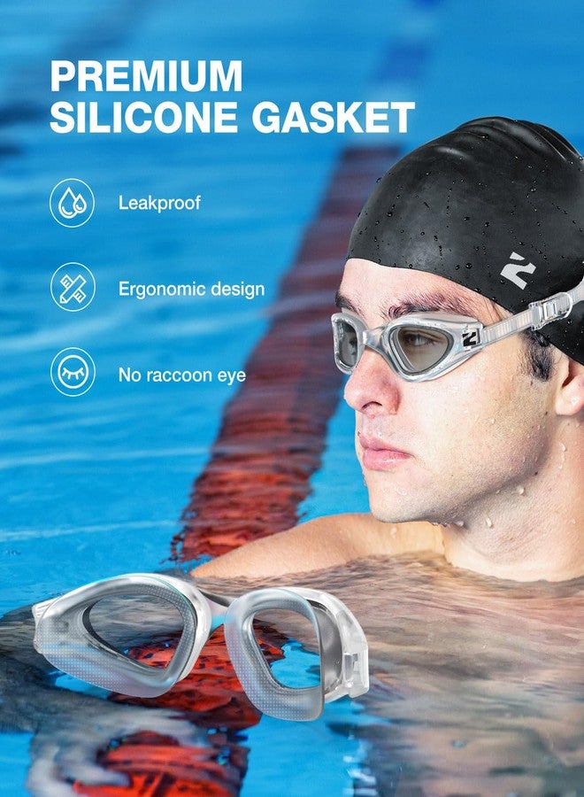 ZIONOR Swim Goggles Adult, G1 Air Mirrored Anti-Fog Swimming Goggles for Women Men, Clear Vision, UV Protection - Image 4