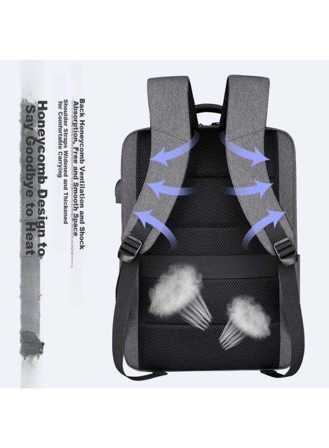 Brinch Laptop Backpack 14/16 Inch Business Travel Backpack Suitable For Apple Huawei Laptops - Image 2