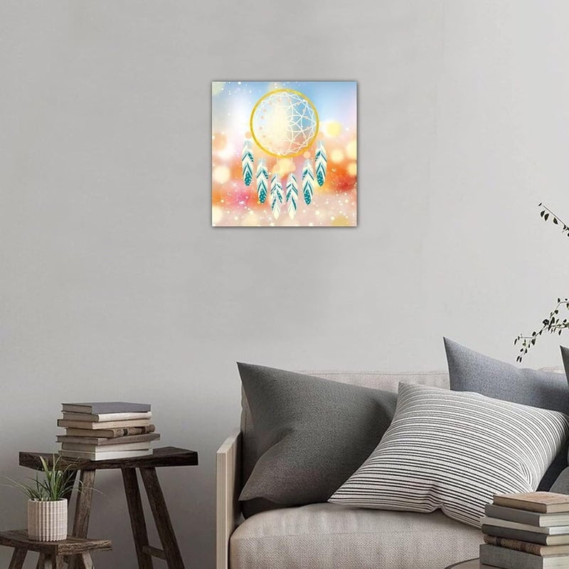 Today Idea Dreamcatchers Canvas Art Print - Abstract Boho Wall Decor for Farmhouse Living Room - Image 4