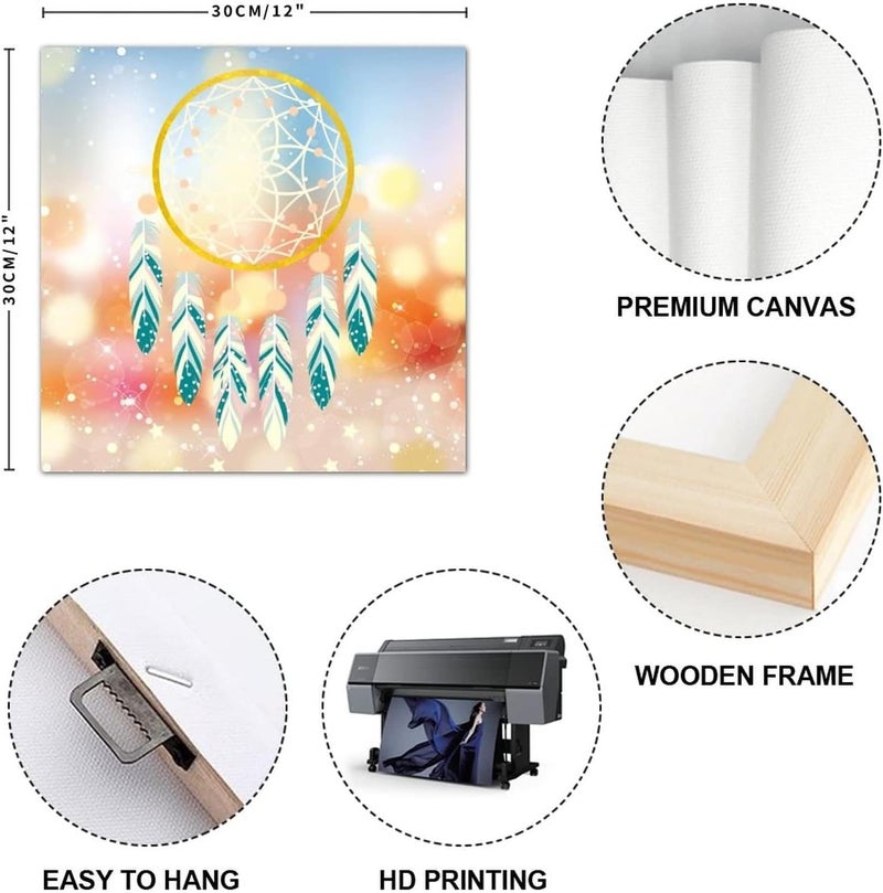 Today Idea Dreamcatchers Canvas Art Print - Abstract Boho Wall Decor for Farmhouse Living Room - Image 2