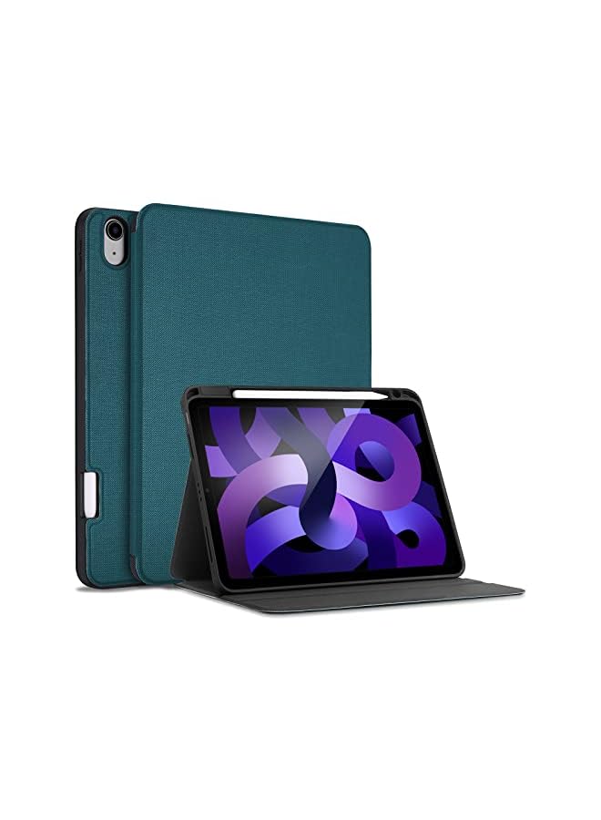 Procases iPad Air 5/4 Case 10.9 inch 2022 2020 with Pencil Holder, Slim Protective Folio Stand Cover for iPad Air 5th 4th Generation 10.9" -Teal - Image 2
