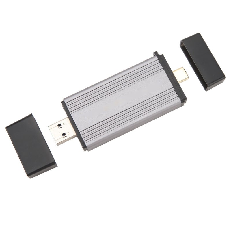 M.2 NVMe SSD Enclosure USB 3.2 Type C Dual Connectors for 2230 2242 SSD - 10Gbps High Speed Aluminium Alloy PCIe SSD Enclosure for Laptop Phone - Image 4