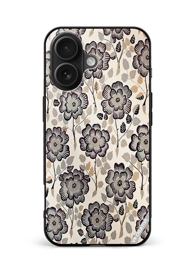 VR CREATIVE Protective Case Cover For Apple iPhone 16 Plus Floral1 Design Multicolour