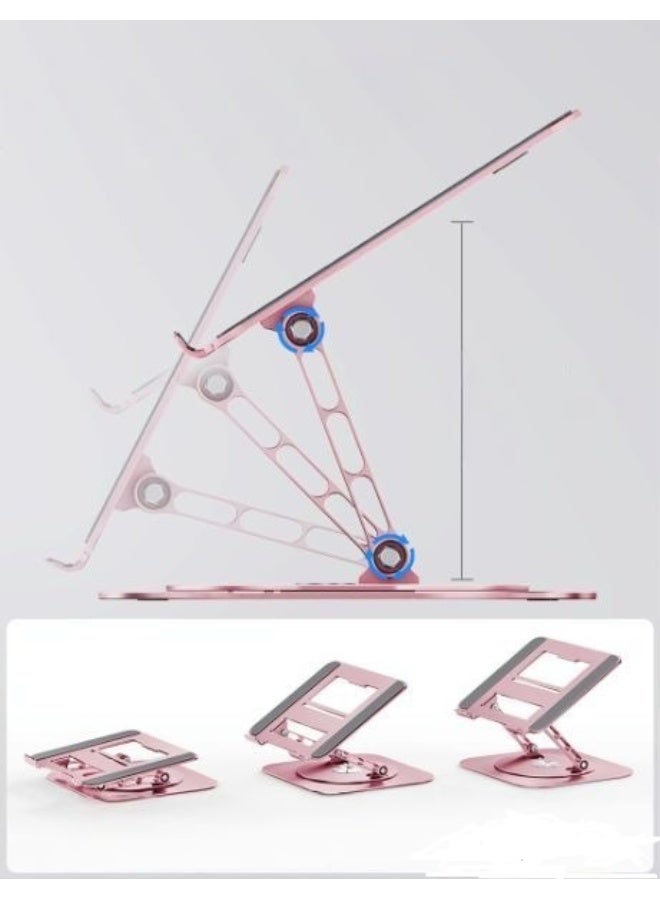 حامل لاب توب قابل للتعديل مع قاعدة دوارة 360 درجة – تصميم مريح وقابل للطي - Image 2