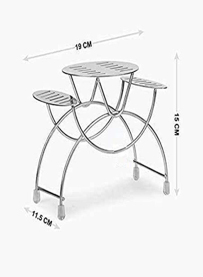 Cheet enterprise Premium Stainless Steel Cutlery Stand – Elegant Utensil Holder for Kitchen Countertop | Rust-Proof, Space-Saving Organizer for Spoons, Forks, Knives | Stylish Flatware Drainer Rack - Image 3