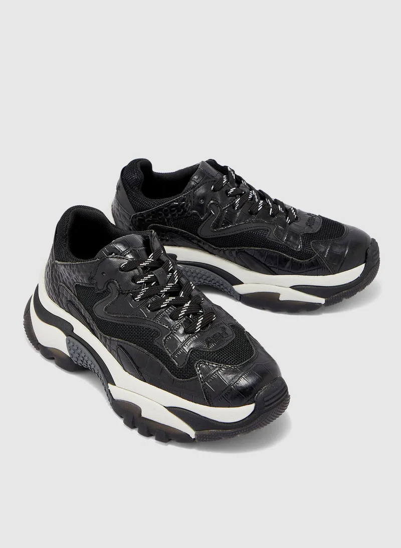 Ash Addict Chunky Sneaker - Black