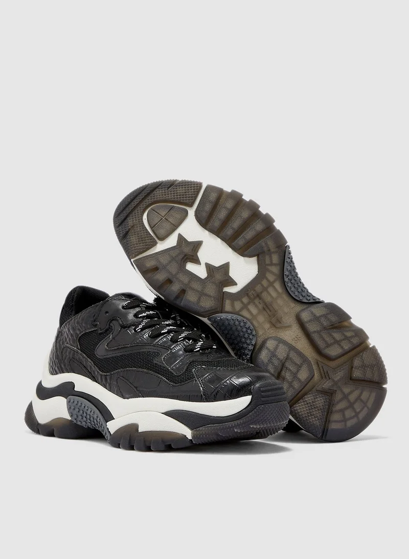 Ash Addict Chunky Sneaker - Black