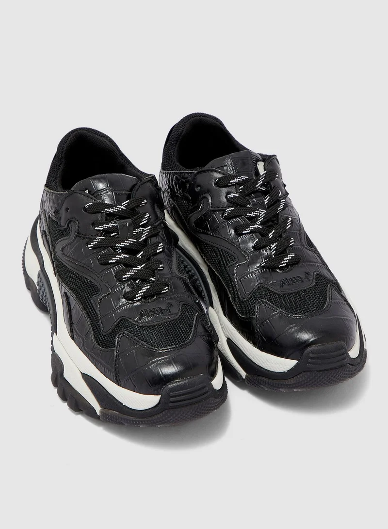 Ash Addict Chunky Sneaker - Black