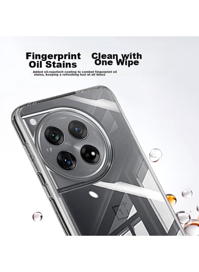 Koolife Case For Oneplus 12, Transparent Soft Shell Protective Cover, Gaming Camera Full Protection, Simple Skin-friendly Fingerprint-resistant Back Cover - Image 5