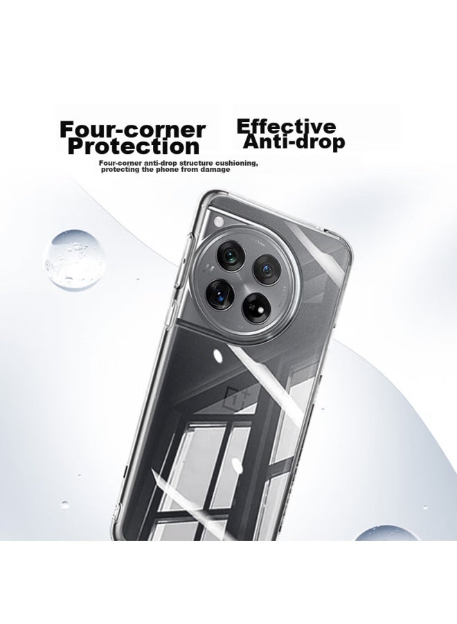 Koolife Case For Oneplus 12, Transparent Soft Shell Protective Cover, Gaming Camera Full Protection, Simple Skin-friendly Fingerprint-resistant Back Cover - Image 2