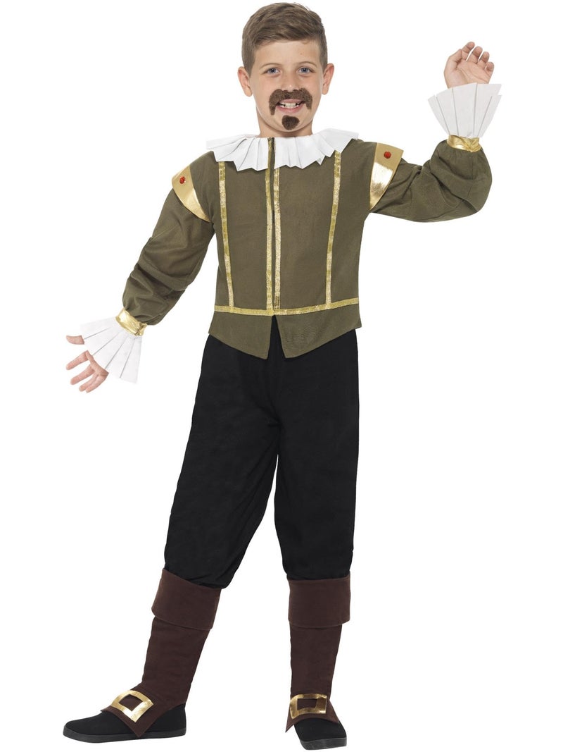 Smiffys Shakespeare Costume, Multi-Colour, M, 44077M - Image 1