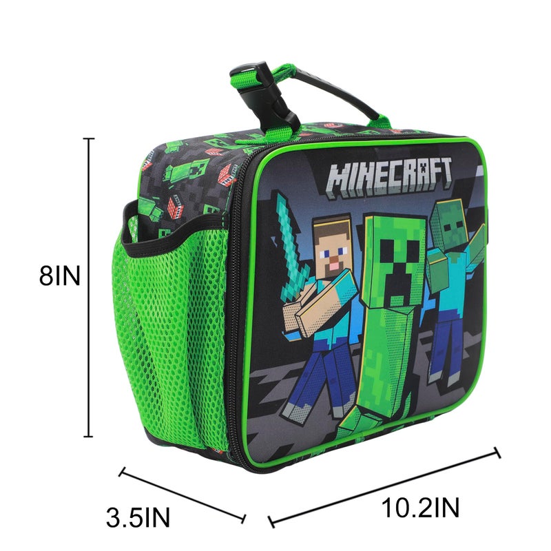 Bioworld Minecraft Creepers and Block Characters Insulated Lunch Kit - Image 2