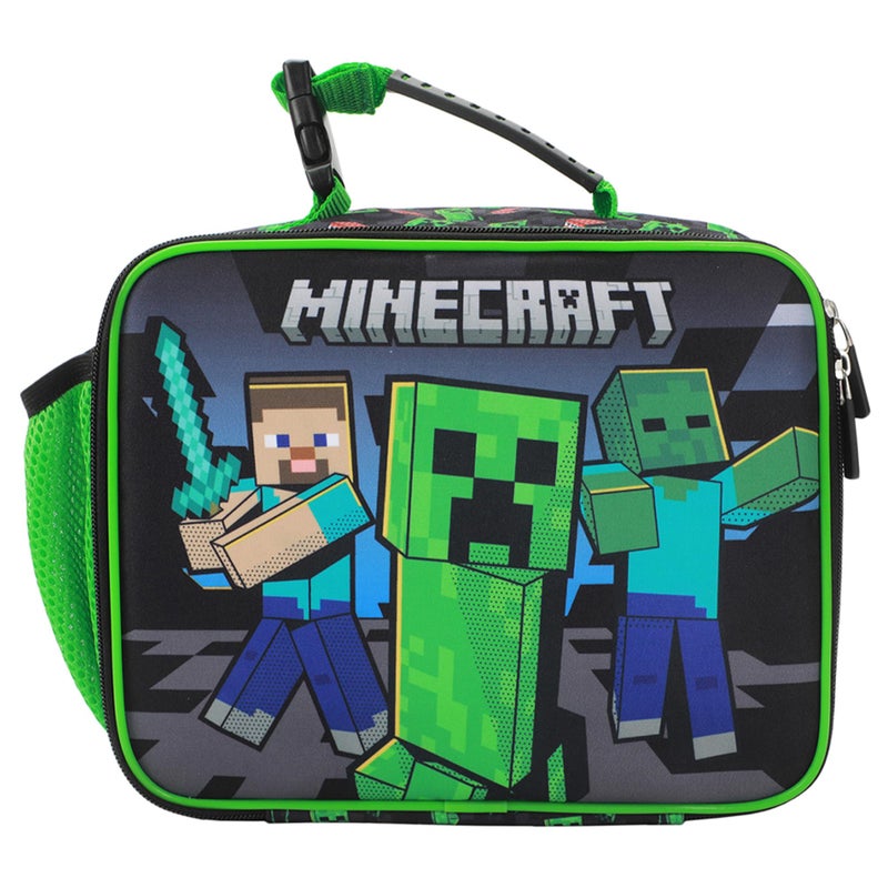 Bioworld Minecraft Creepers and Block Characters Insulated Lunch Kit - Image 1