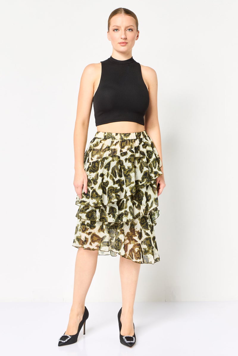 SELECTED تنورات ميدي بنمط شامل للنساء، متعددة الألوان - Image 2