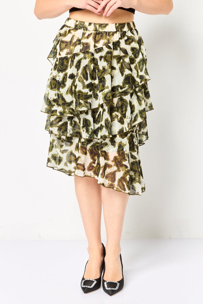 SELECTED تنورات ميدي بنمط شامل للنساء، متعددة الألوان - Image 1