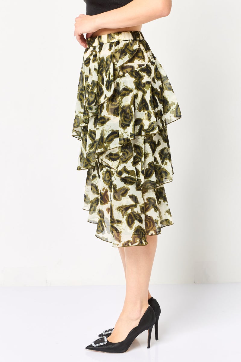 SELECTED تنورات ميدي بنمط شامل للنساء، متعددة الألوان - Image 4