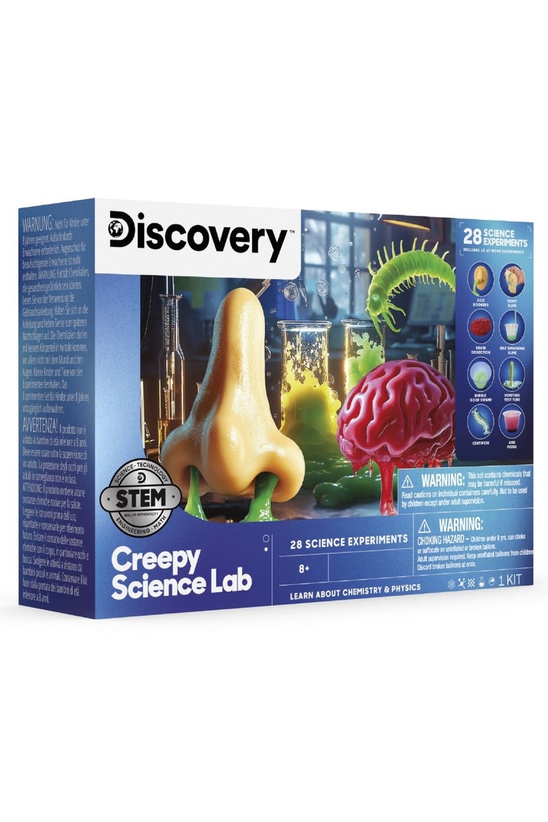 Discovery Science Lab Kit for Kids, 28 STEM Experiments with Slime, Bubbling Reactions & Glowing Eyeballs, Educational Chemistry Set with Tools & Ingredients for Ages 8+ - Image 1
