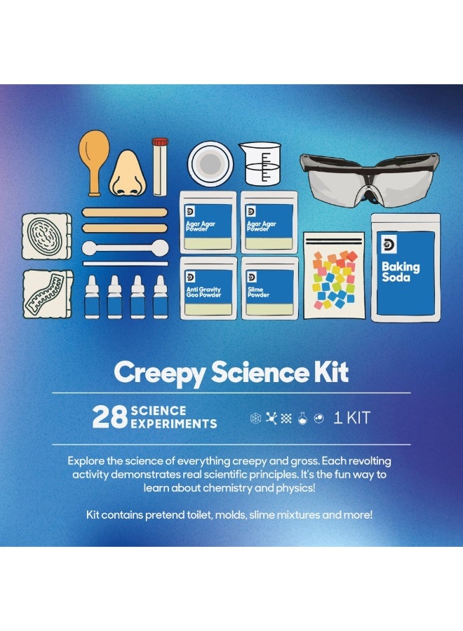 Discovery Science Lab Kit for Kids, 28 STEM Experiments with Slime, Bubbling Reactions & Glowing Eyeballs, Educational Chemistry Set with Tools & Ingredients for Ages 8+ - Image 2