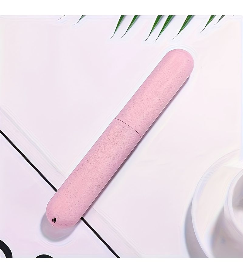 Green Travel Toothbrush Case Plastic Holder With Ventilation Holes - Image 5