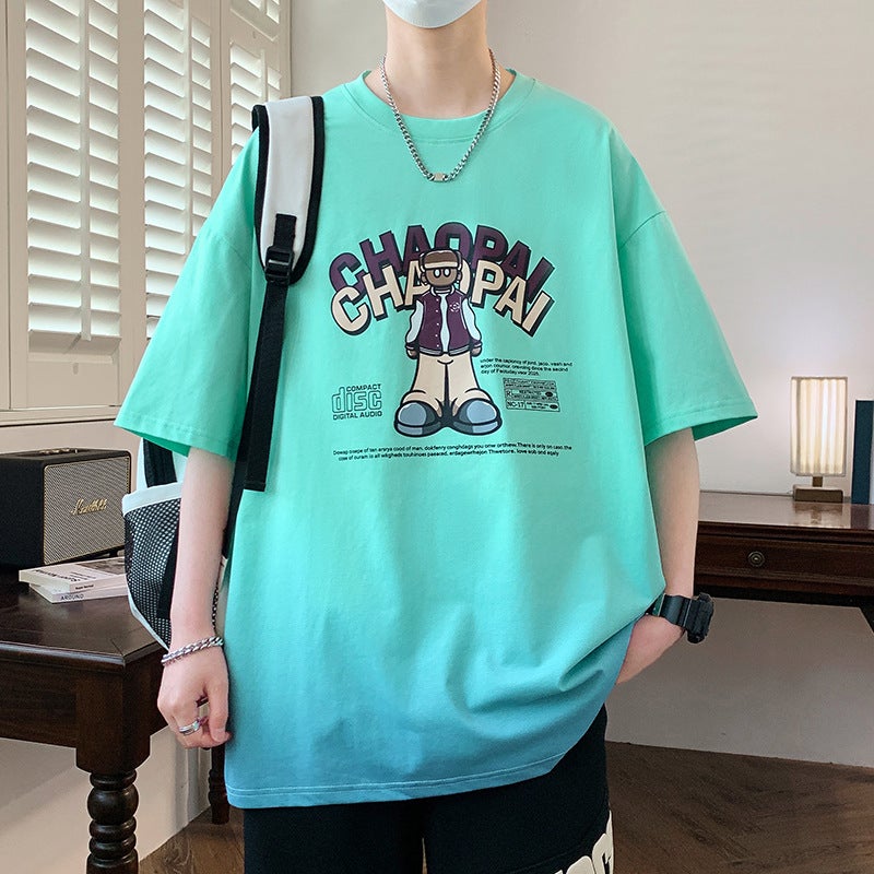 Junior High School Students 12-15 Years Old Boy Summer 13 Short-Sleeved T-Shirt 14 Cotton Half-Sleeved 16 Teenagers Big Children'S Clothes 17 - Image 1