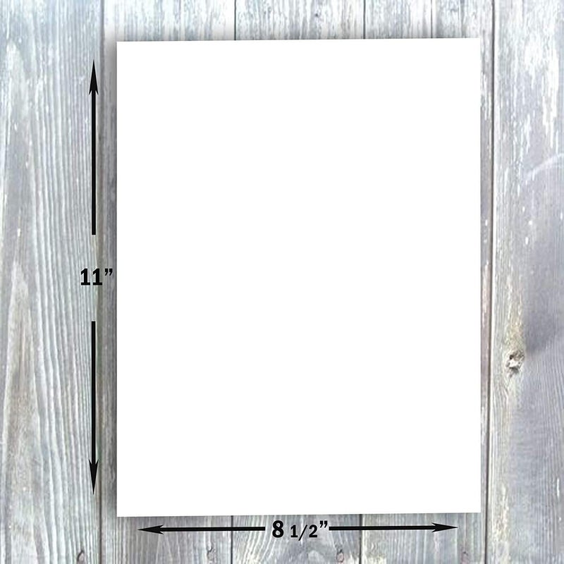 Hamilco White Cardstock Thick Paper - 8 1/2 x 11" Blank Heavy Weight 100 lb Cover Card Stock - for Brochure Award and Stationery Printing 100 Pack (Bright) - Image 2