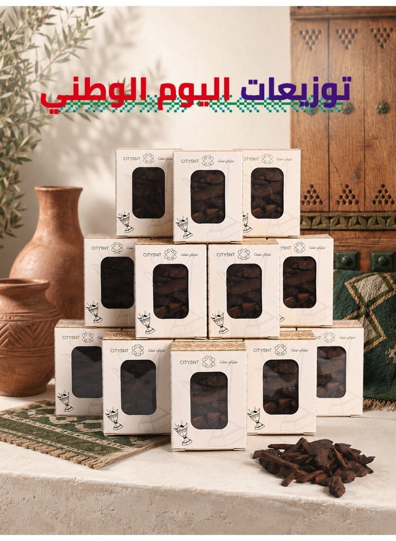 سيتي سنت  توزيعات بخور(12 حبة) بخور زعفران + 12 كيس توزيعات بخور أصلي ثبات وفوحان عالي هدايا وهلاليات - Image 1
