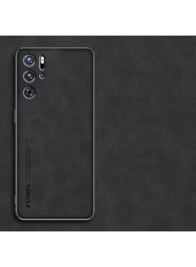 غطاء متوافق مع نوبيا ريد ماجيك 9 برو، يتميز بغطاء جلدي مقاوم للصدمات وظهر صلب، مع حواف سيليكون.