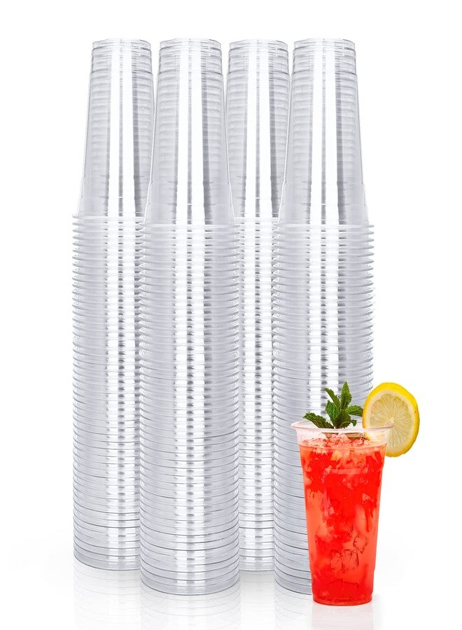 TashiBox [16oz - 150 Cups Clear Plastic Cups, disposable plastic cups for tea,smoothies Sodas and Mixed Drinks - Image 1