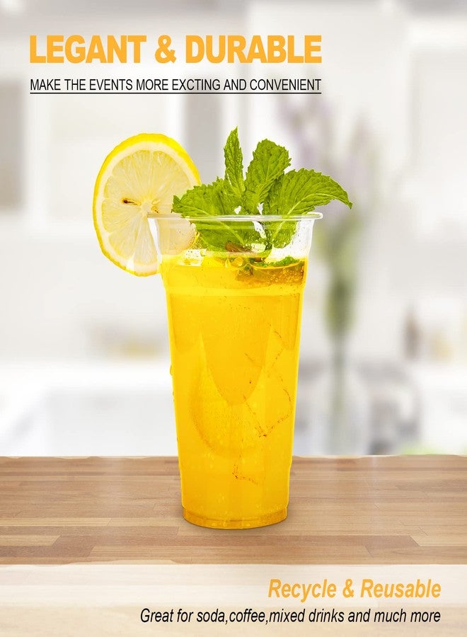 TashiBox [16oz - 150 Cups Clear Plastic Cups, disposable plastic cups for tea,smoothies Sodas and Mixed Drinks - Image 3
