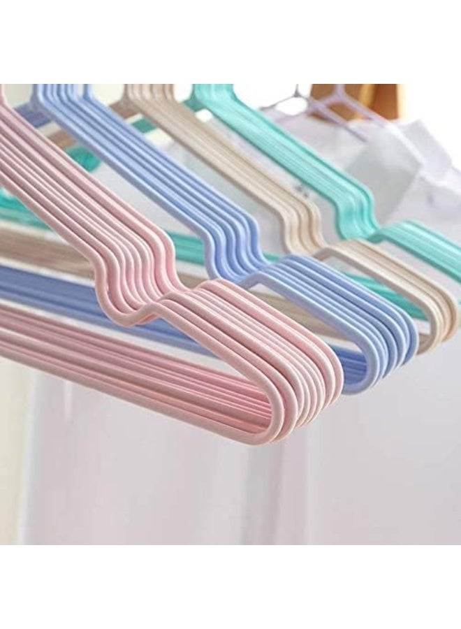 20-Piece Cloth Hangers Sturdy Non-Slip Metal Cloth Hanger for Clothes - Space-Saving Adult Hangers, Strong Metal Hangers for Dresses, Coats, Shirts, Jackets (Purple) - Image 5