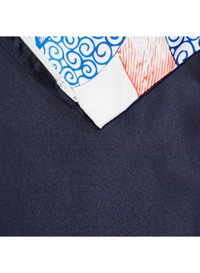 AEROHAVEN® Premium Satin Turkish Designer Decorative Throw Pillow/Cushion Covers Set of 5 (16 inch x 16 inch) - Image 2