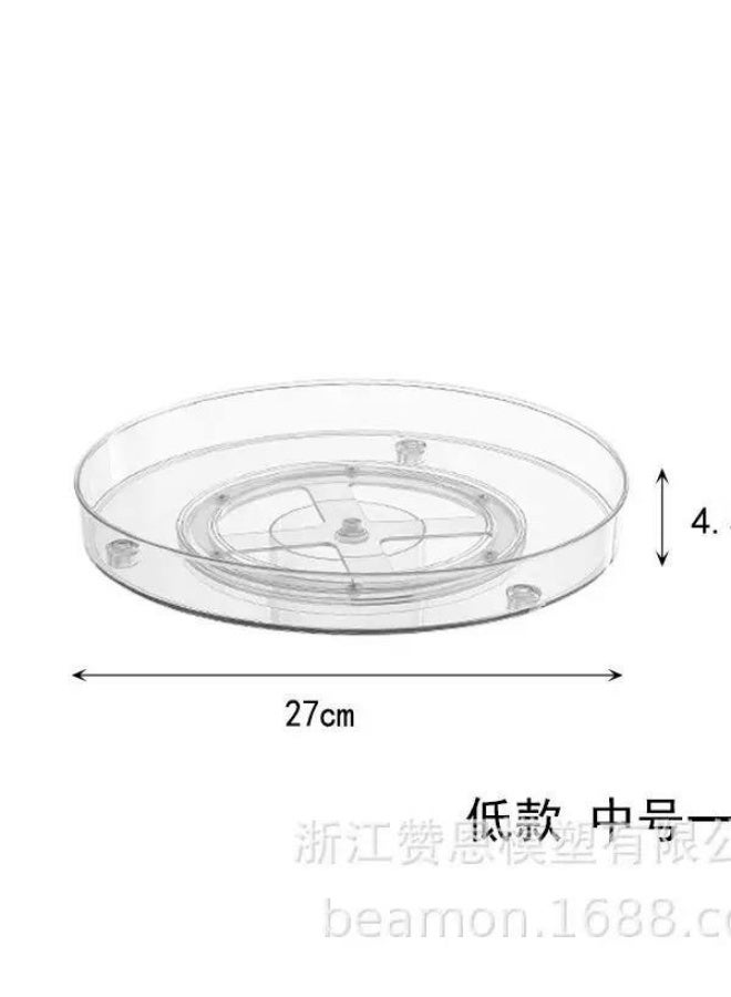 Rotating Turntable Organizer Lightweight Storage Bin for Bathroom Desk Party 27.3x4.8cm | Kitchen, Dining & Bar | Kitchen Storage & Organization | Racks & Holders - Image 3