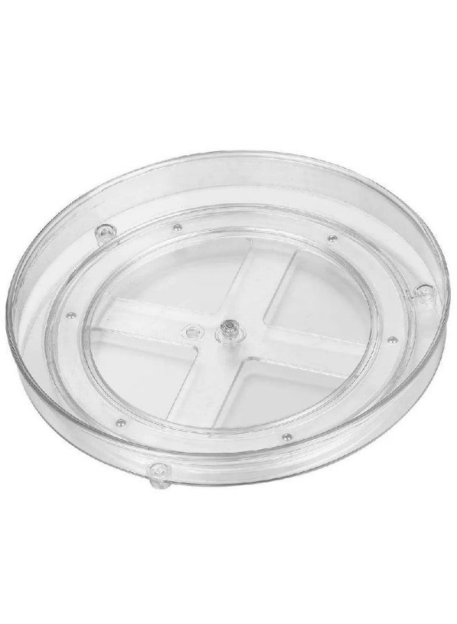 Rotating Turntable Organizer Lightweight Storage Bin for Bathroom Desk Party 27.3x4.8cm | Kitchen, Dining & Bar | Kitchen Storage & Organization | Racks & Holders - Image 2
