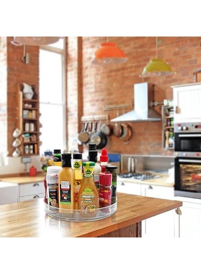 Rotating Turntable Organizer Lightweight Storage Bin for Bathroom Desk Party 27.3x4.8cm | Kitchen, Dining & Bar | Kitchen Storage & Organization | Racks & Holders - Image 5