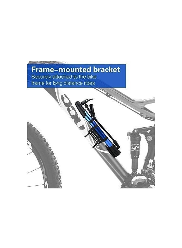 منفاخ دراجة هوائيه صغير محمول من الالومنيوم, يمكن تثبيته بالدراجه ، خفيف الوزن كما يمكن استخدامه في نفخ الكرة و بلالين الزينه و العوامات لون احمر - Image 2