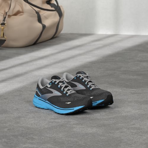 Brooks Men's Ghost 15 Neutral Running Shoe - Black/Blackened Pearl/Blue - 10 Medium - Image 2