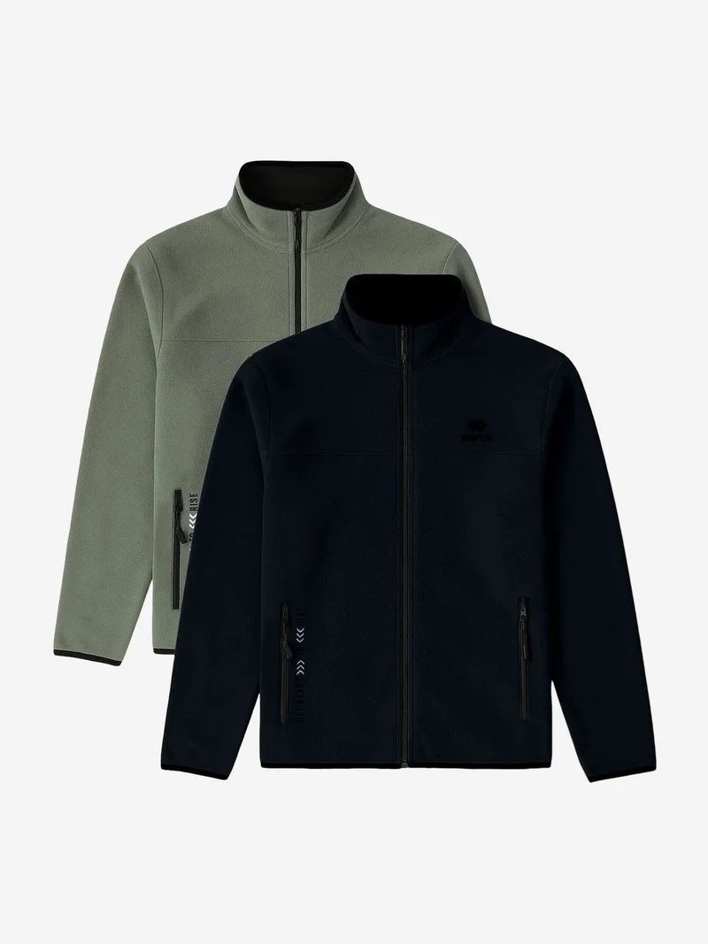 تومي لايف TOMMY Men's Plush Zip-Front Sweatshirt