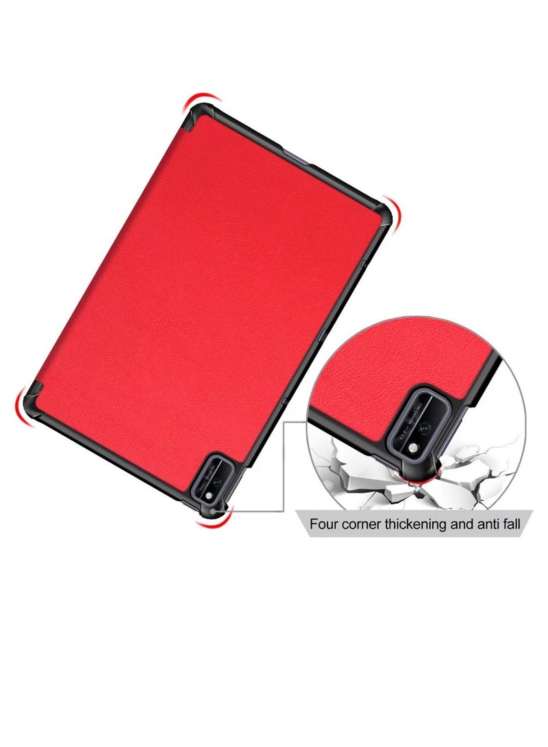 Hard Shell Folio Case Smart Cover For Huawei MatePad 2022 New 10.4-Inch Tablet Case Red - Image 5