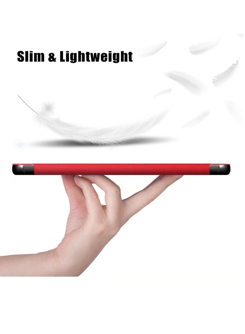Hard Shell Folio Case Smart Cover For Huawei MatePad 2022 New 10.4-Inch Tablet Case Red - Image 4