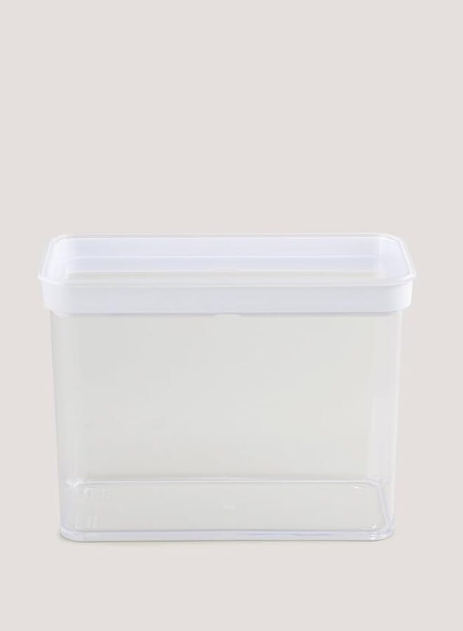 Matalan Wide Food Storage Container with Clear Lid, 2.2 Liter Capacity