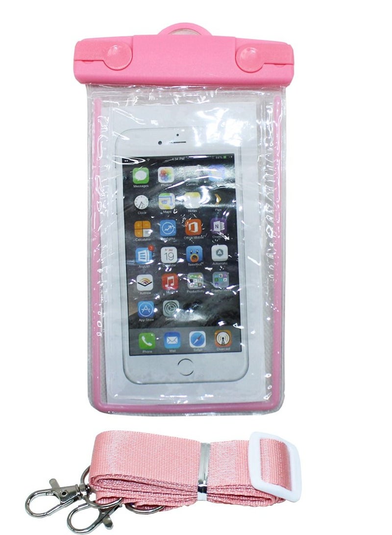 QUTOOB Waterproof Mobile Bag With Lanyard For iPhone, Samsung and Other Mobiles, Idealy Used At Beach, While Swimming, Enjoying Water Related Activities, Camping, Fashion Mobile Pouch For Swimming and Beach  - Image 1